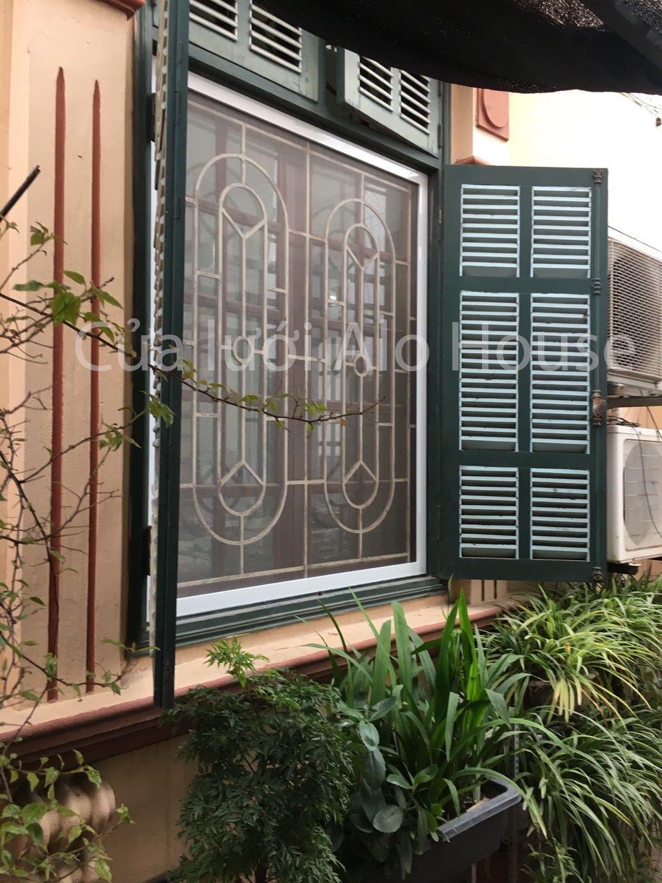 Alo House thi công lắp đặt cửa lưới chống muỗi hệ cố định 02 MSP SWD-M