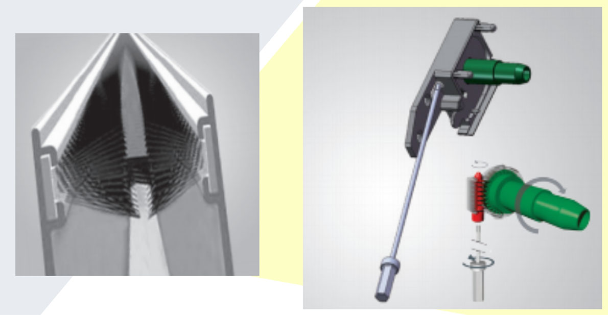 Giảm tốc giúp cửa lưới chống muỗi hệ cuốn hoạt động nhẹ nhàng tăng tuổi thọ